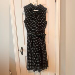 Classic Alfani dress Black and White Polka Dot Size 10